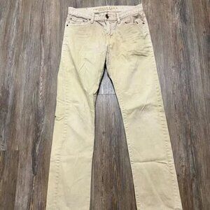American Eagle Brown Jeans - Men Size 30x34 - Slim Fit, Straight Leg